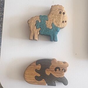 Wooden Animal Puzzle Set